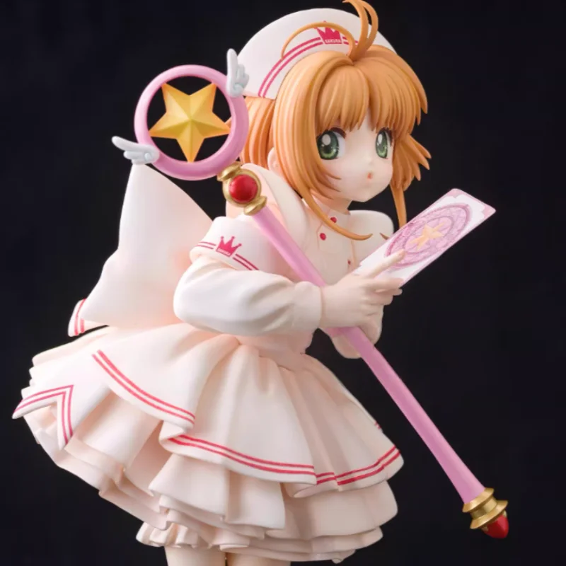 Prevendita Card Captor Kinomoto Sakura Infermiera Uniforme Action Figure Giocattolo da collezione Personalizzato Decorazione da scrivania Ornamento Regalo