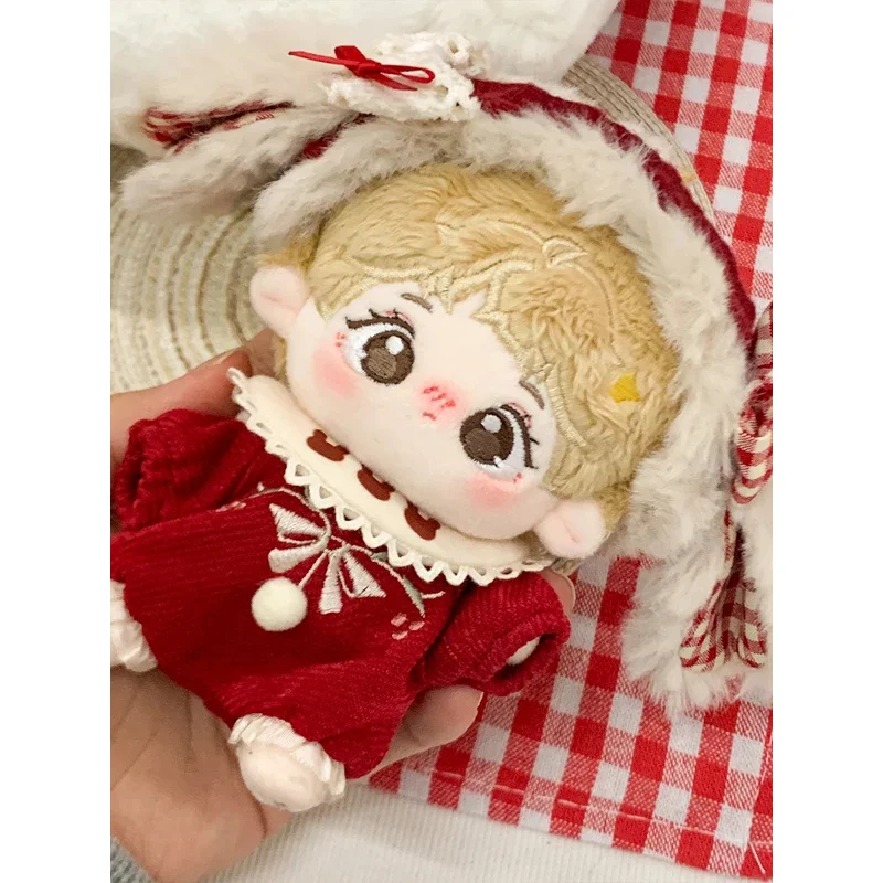 Original Kein Attribut Schöne Rote Samt Kaninchen Kostüm 10/20 cm Dress Up Kleidung Outfit Cosplay Weihnachten Geschenk