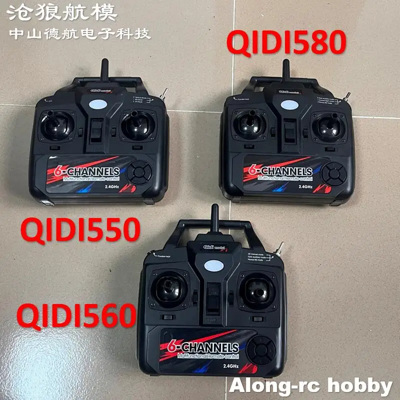 

6ch Remote Control Transmitter Mode 1 Mode 2 for 500mm Wingspan QIDI550 F3D QIDI560 New Start M7 Qidi580 SR22 Toys RC Plane
