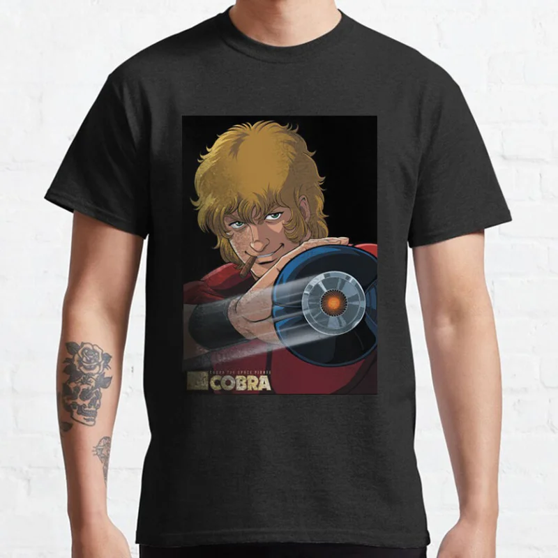 

0321 Cobra The Space Pirate Psychogun Kobura Adventure gift t shirt 100% cotton Printed Graphic tee Y2K clothes All size Tops