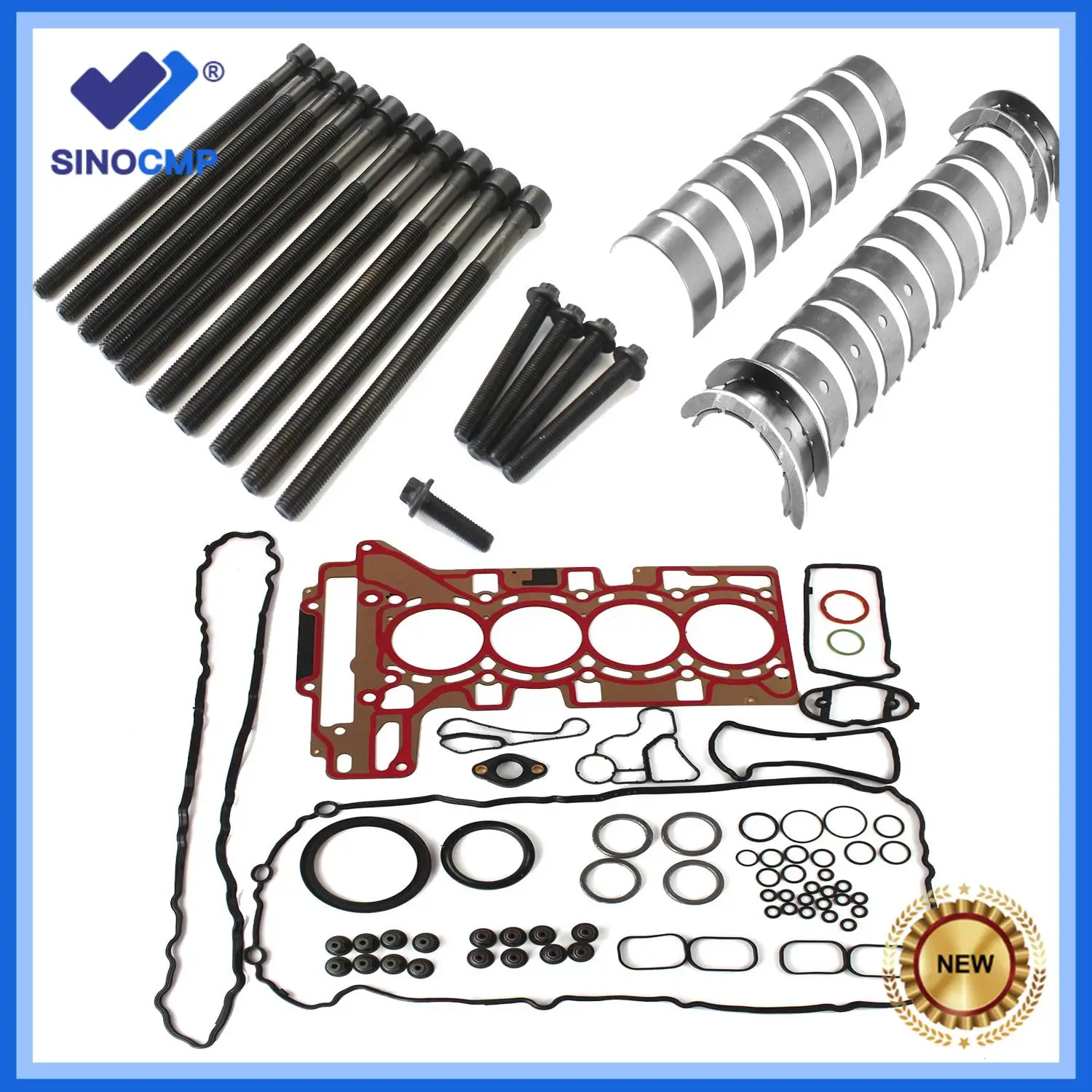 1set Cylinder Head Gasket & Con Rod & Crankshaft Main Bearing & Cylinder Head Bolts For BMW F20 F22 F25 F26 F30 F34 2.0L N20