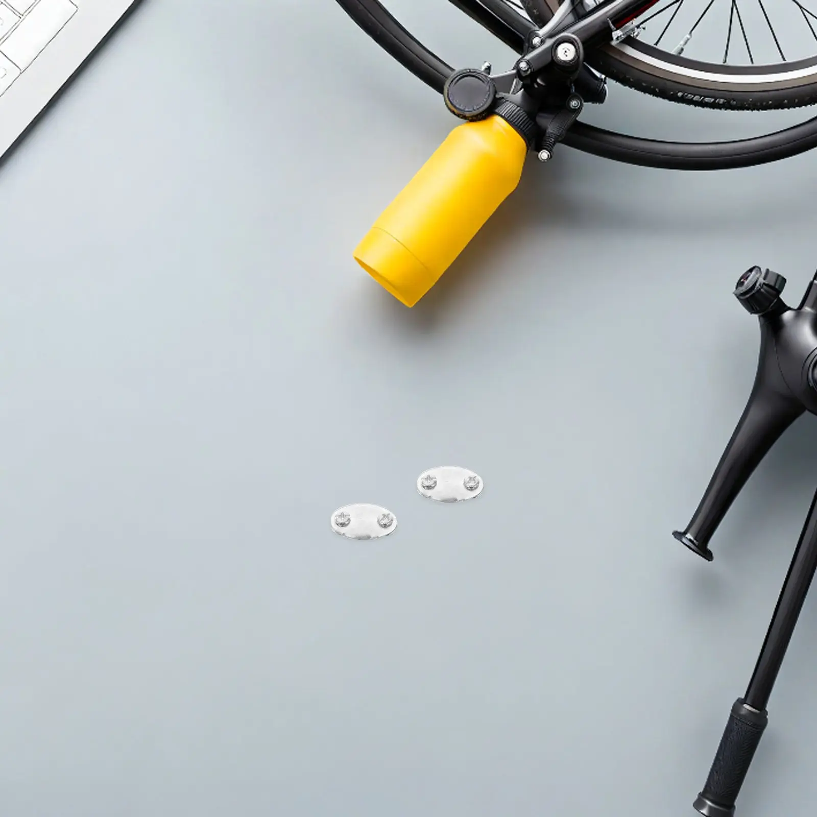 

12Pcs Bicycle Mudguard Leg Fixing Plate Clamp Metal Fender Mounting Clip Splash Proof Quick Install for Commuting Outdoor