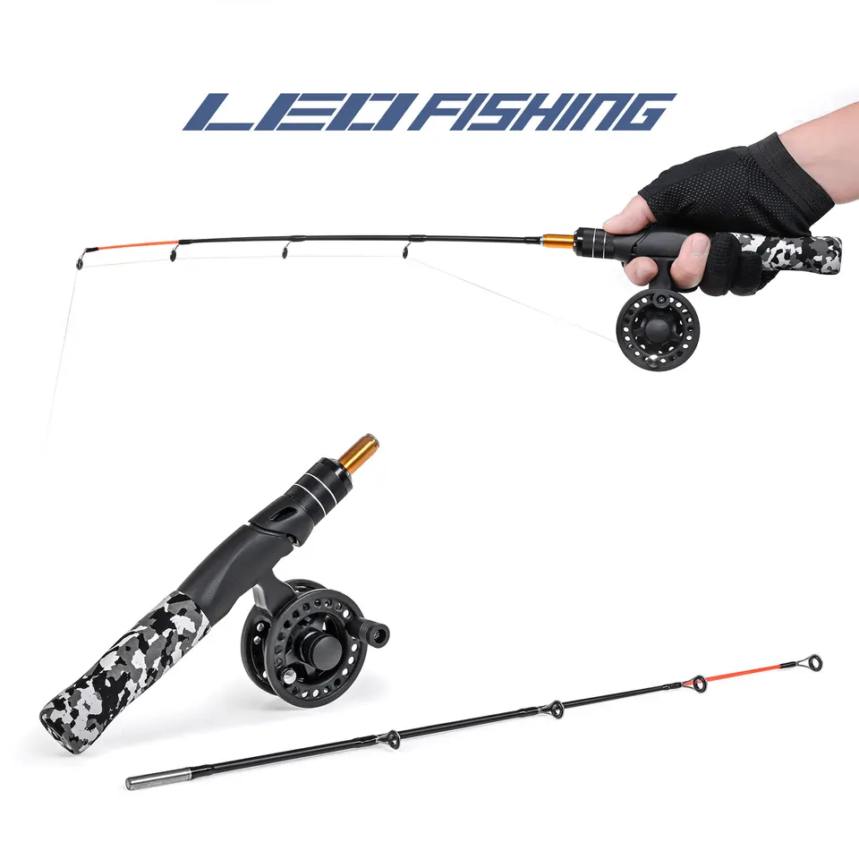 LEOFISHING 氷上釣りセット ロッドとリールのコンボ、完全なキット付き LEOFISHING 氷上釣りセット ロッドとリールのコンボ、完全なキット付き