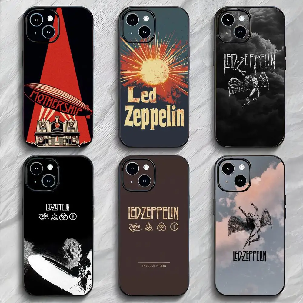 Capa de Celular Band Rock Led Zeppelin, Capa de Celular Leve e Macia com Embalagem Moderna para iPhone 17 16 15 14 ProMax