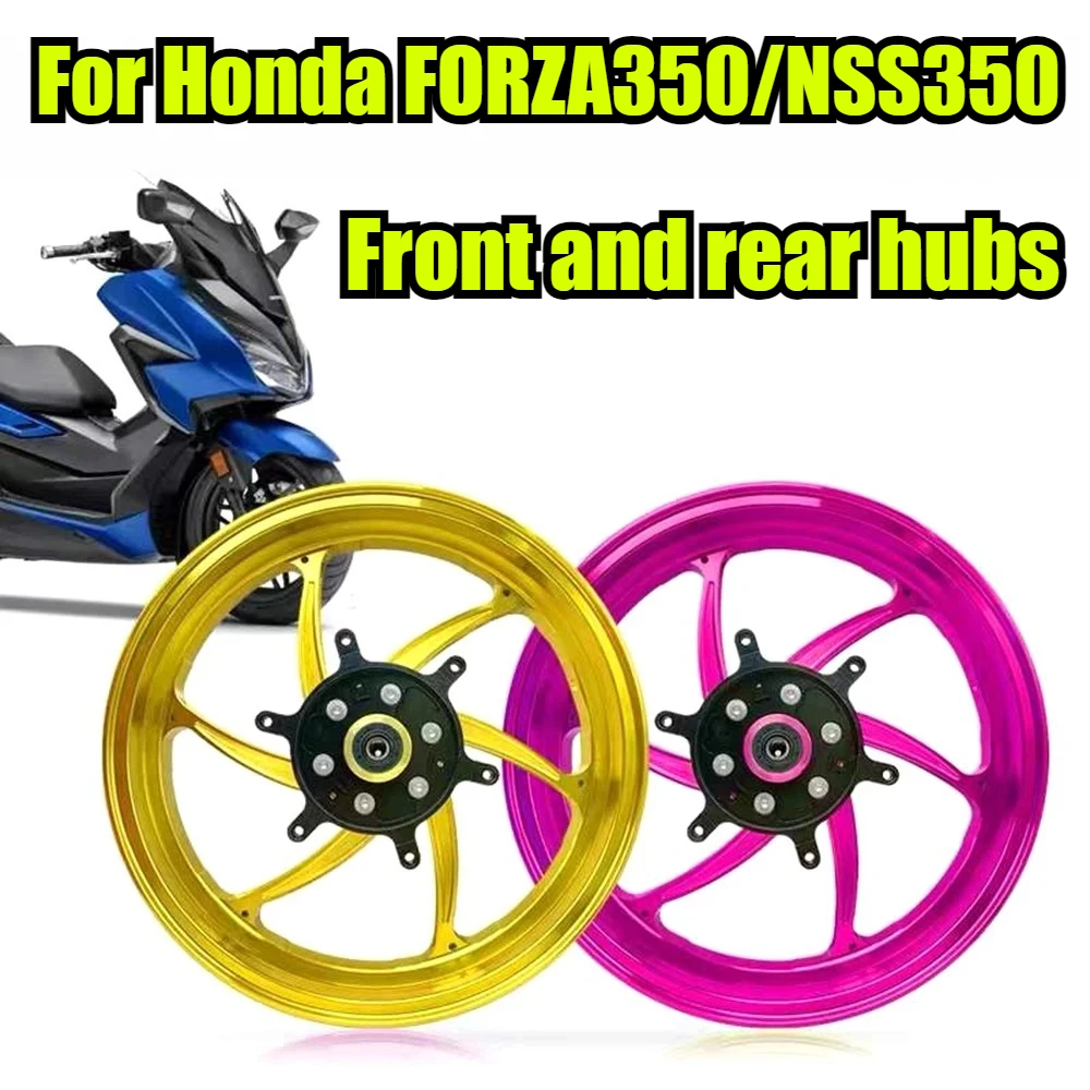 

Motorcycle Front & Rear Wheel Set Aluminum Alloy CNC Wheel Hub Rims Suitable For Honda FORZA350/NSS350 Modify 15*3.5/14*4.0 inch