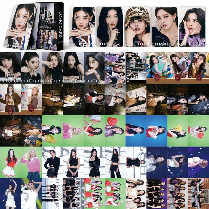 55 قطعة/المجموعة/مجموعة بطاقة صغيرة رائعة ألبوم KPOP ITZY ولد ليكون بطاقة LOMO YUNA YEJI Lia RYUJIN CHAERYEONG بطاقة بريدية هدية بطاقة صور