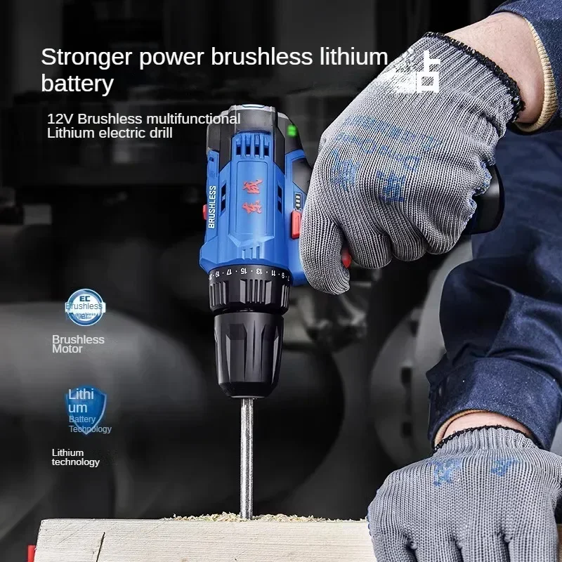 Upgraded Brushless Electric Screwdriver Set with Cordless Drill for Home Repair and DIY Projects