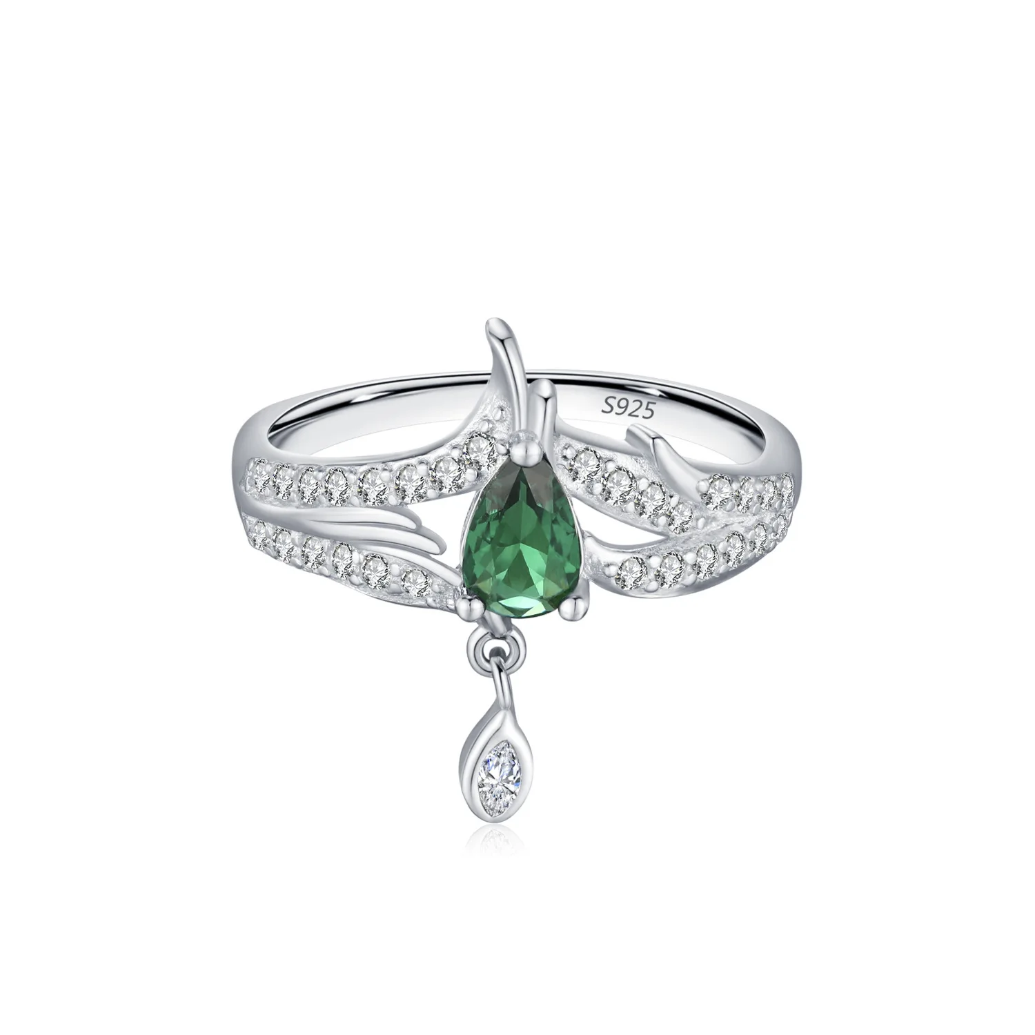 

Кольцо на палец из стерлингового серебра 925 пробы с фианитами AAA, дизайн «Корона Слезы Красоты», европейский стиль, для женщин, подарок на день рождения, вечеринку, свадьбу, ювелирное украшение