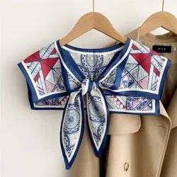 Capes New Style Shoulder Scarf Shawl Women False Collar Air Conditioning Room Shawl Decoration With Knotted Scarf Cloak