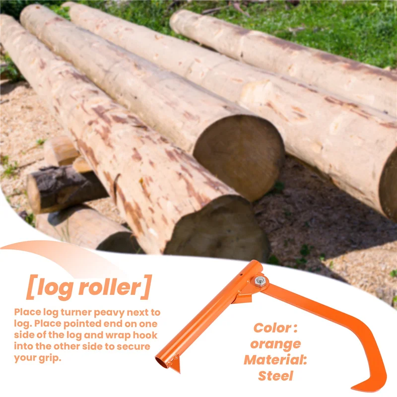 A61Z Deals Wood Logging Tool Log Roller Tool Koolstofstaal Logging Cant Hook Felling Lever Logging Tool