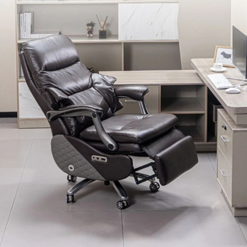 

Leather electric boss chair comfortable massage recliner