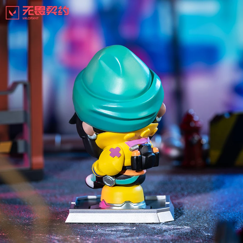 Jogo VALORANT Figura Killjoy Cypher Jett Sage Figuras de ação Q Versão Anime Figura Jogo Periferia Coletar Decoração Modelo Brinquedo Presente