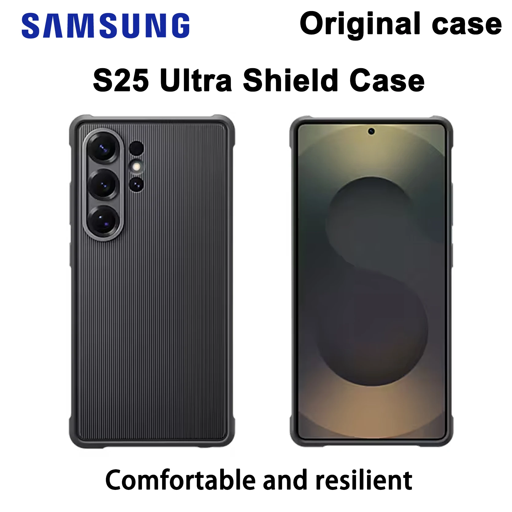 

Оригинальный чехол Samsung S25 Ultra Shield, изготовленный прецизионным предложением, не соответленной защитой и гладким эффектом.