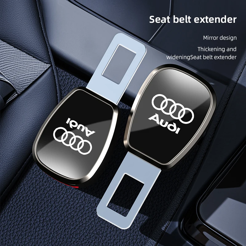 Car Seat Belt Buckle Plug Auto Safety Strap Extension For Audi Sline A7 A3 A4 A6 A5 Q5 A1 A8 Q7 Q3 Q4 TT RSQ3 RSQ8 S3 S4 RS5 RS6