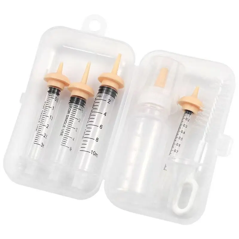 GYTB-Formula Dispenser, Kitten Bottle Feeding Set With Pet Nursing Kit, Nipples, Liquid Syringe