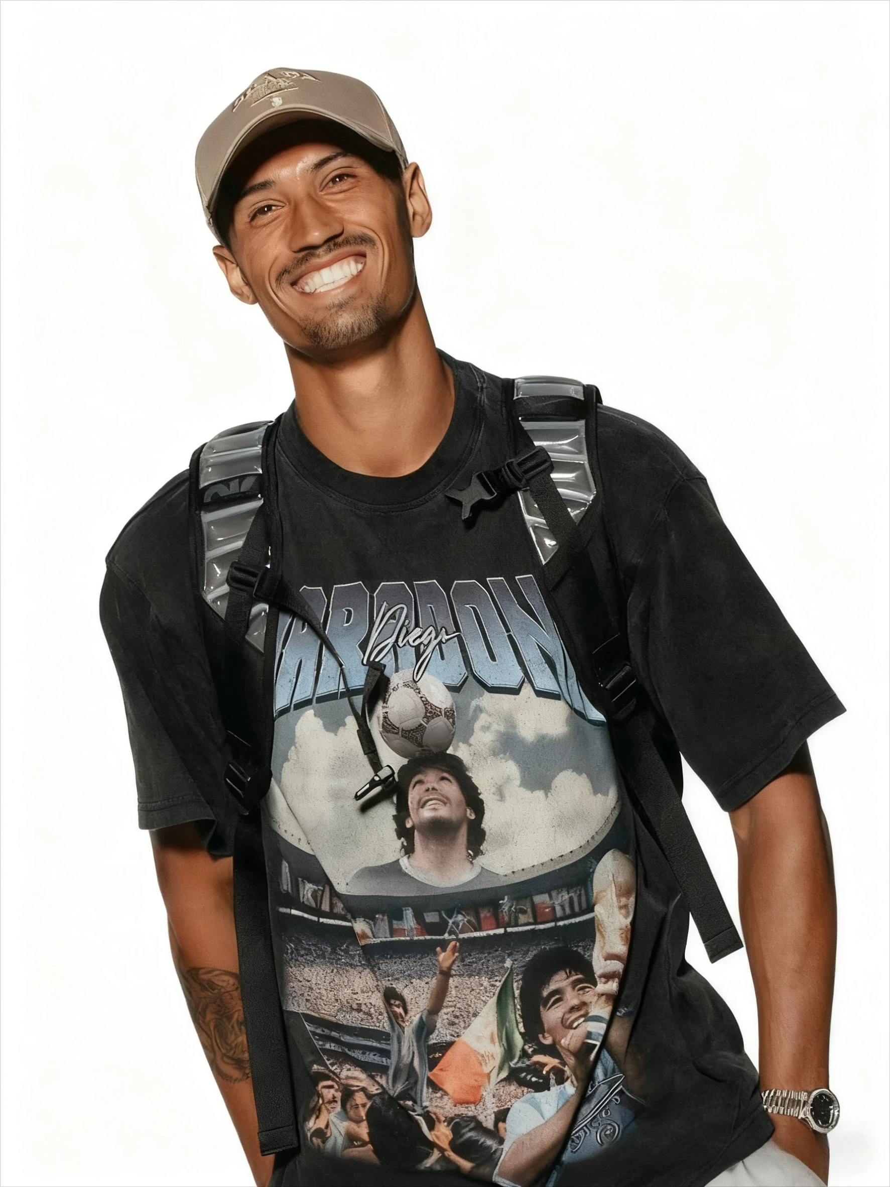 الكلاسيكية الرجال تي شيرت الصيف الرياضة القطن جيرسي دييغو مارادونا (1986) تي شيرت مطبوع عادية كبيرة الحجم قصيرة الأكمام الذكور الملابس #1