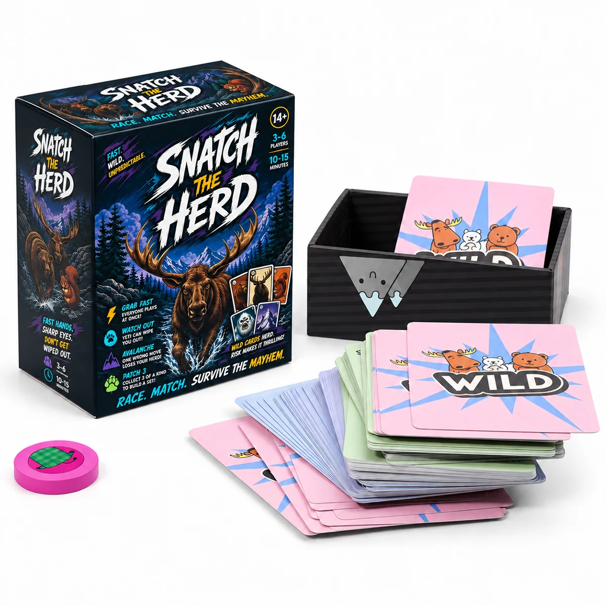 Party Games Night - SNATCH THE HERD Fast Paced Matching