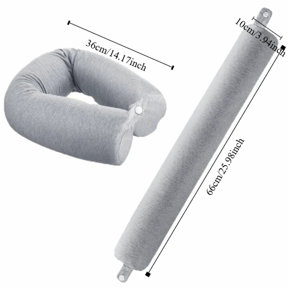 Household Cylindrical U-shaped Pillow Foldable Bendable Travel Pillow Slow Resilience Neck Pillows Train