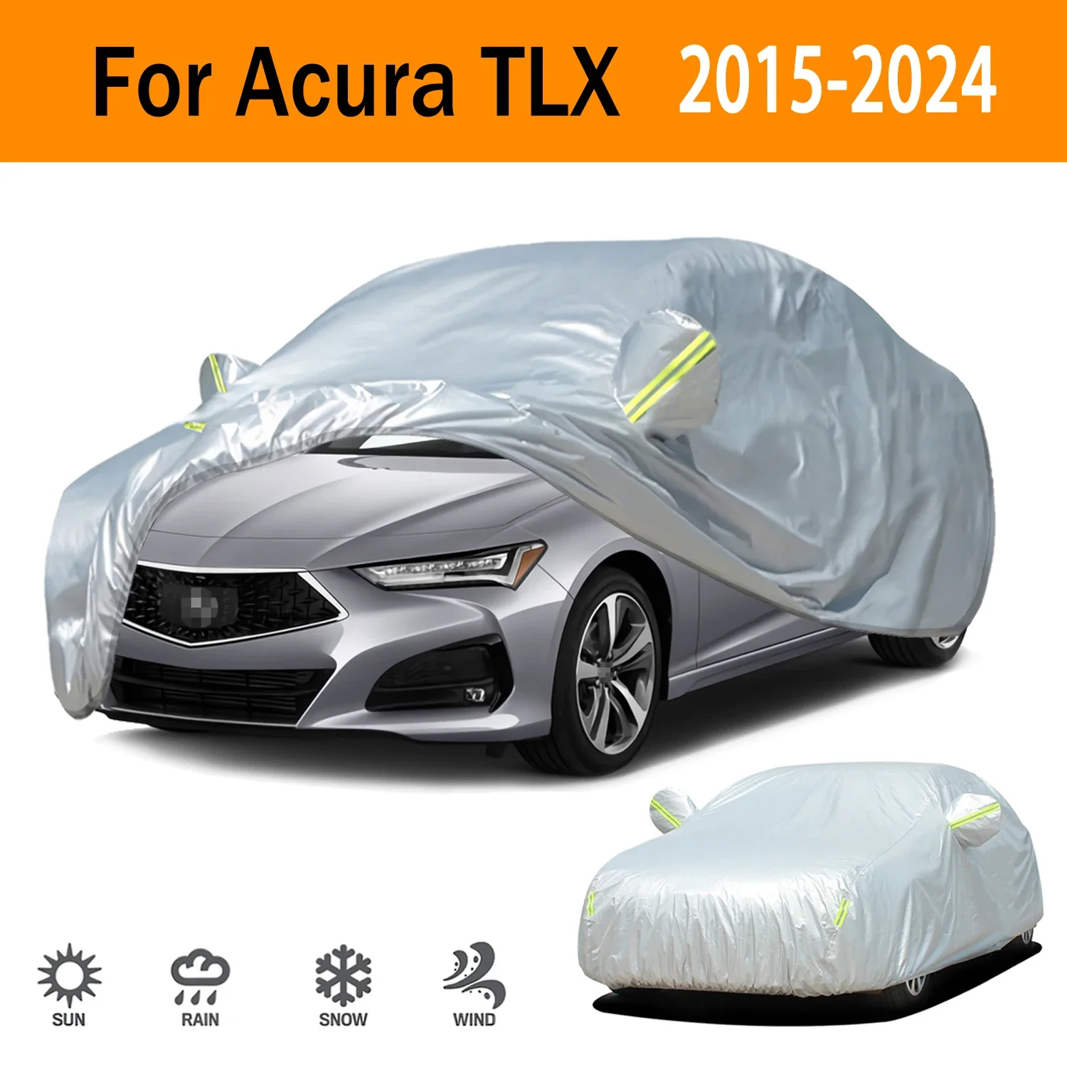 

For Acura TLX Outdoor Protection Full Car Covers Snow Cover Sunshade Waterproof Dustproof Exterior Car accessories