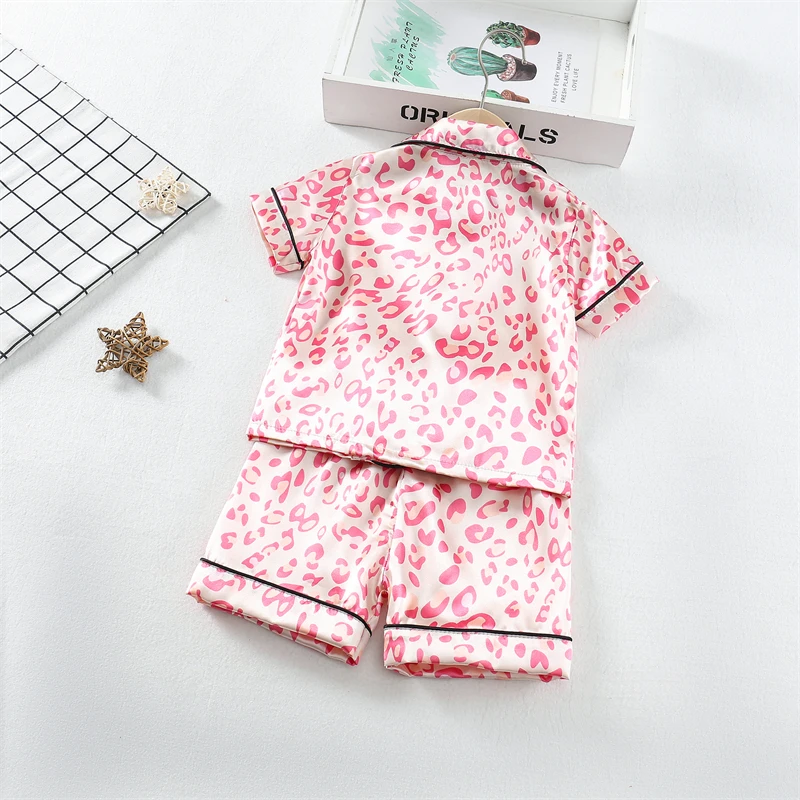 New Summer Baby Clothes Suit Children Boys Sleepwear Shirt Shorts 2Pcs/Sets Kids Girls Pajamas Toddler Costume Infant Tracksuits