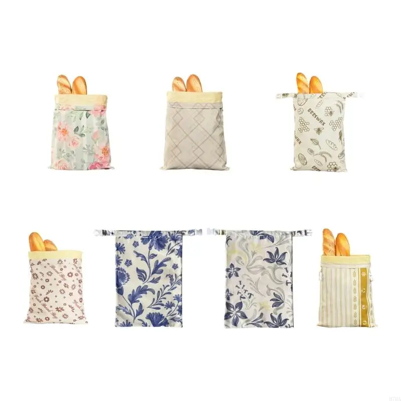 97BA Organic Cotton Bees Wax Bag Kitchen Storage Solution For Sourdough Snacks