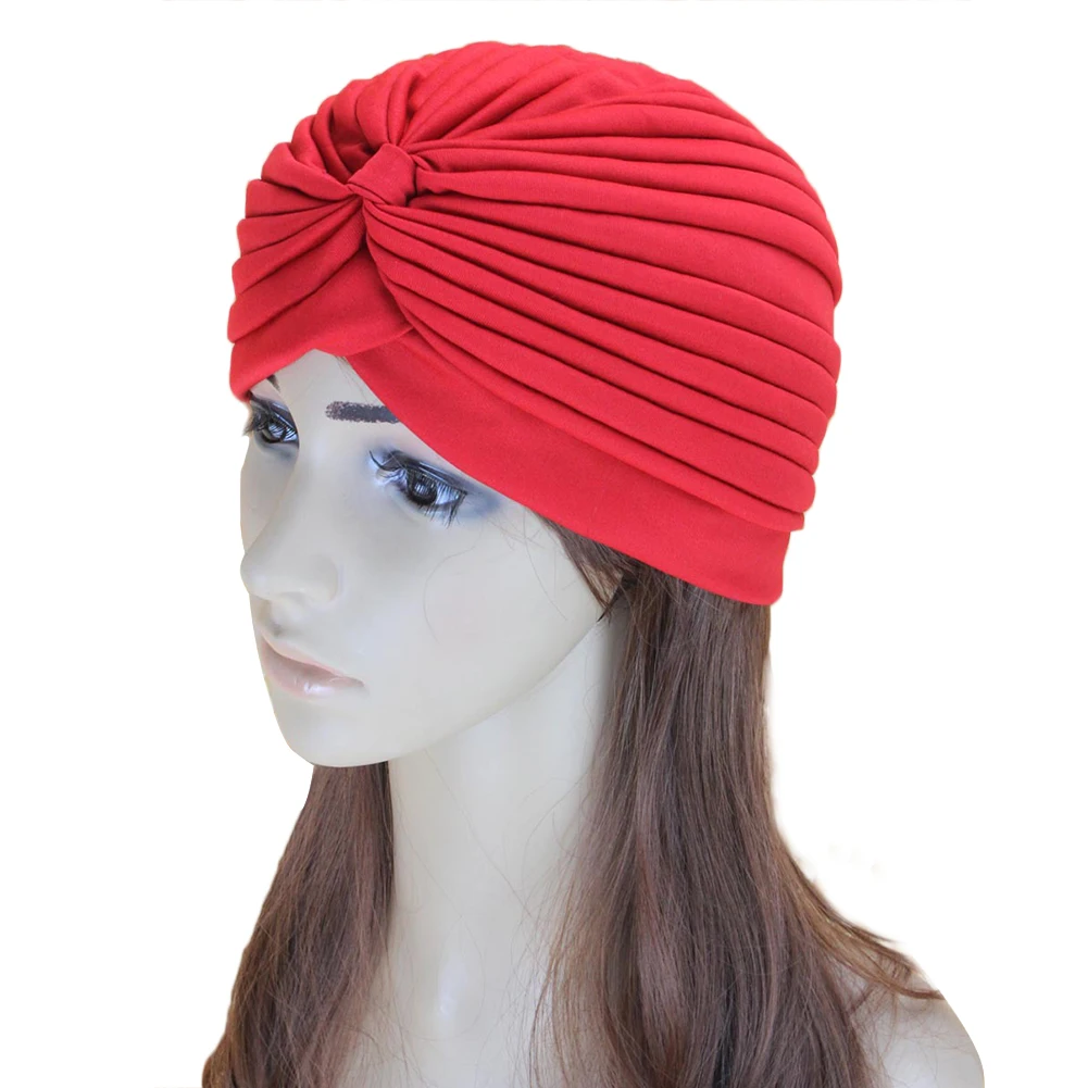 

Elastic Swimming Cap Breathable Pool Bathing Hats Waterproof Swimming Pool Cap Indian Headscarf For Outdoor Sports Yoga