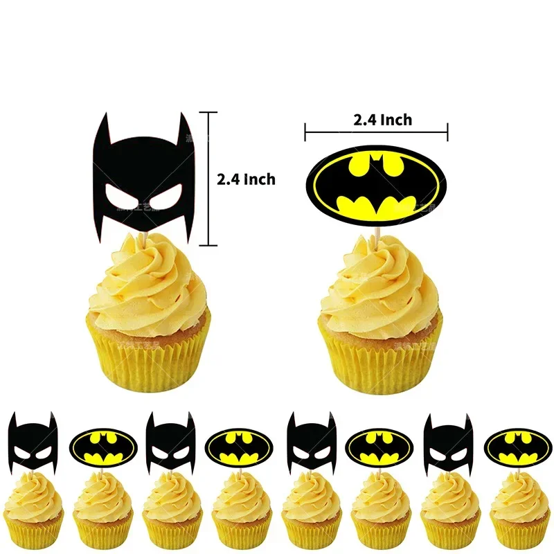 One Piece Anime Decor Batman Birthday Party Decoration Toy Set Cartoon Anime Figures Festival Party Gift Batman Balloons Banner