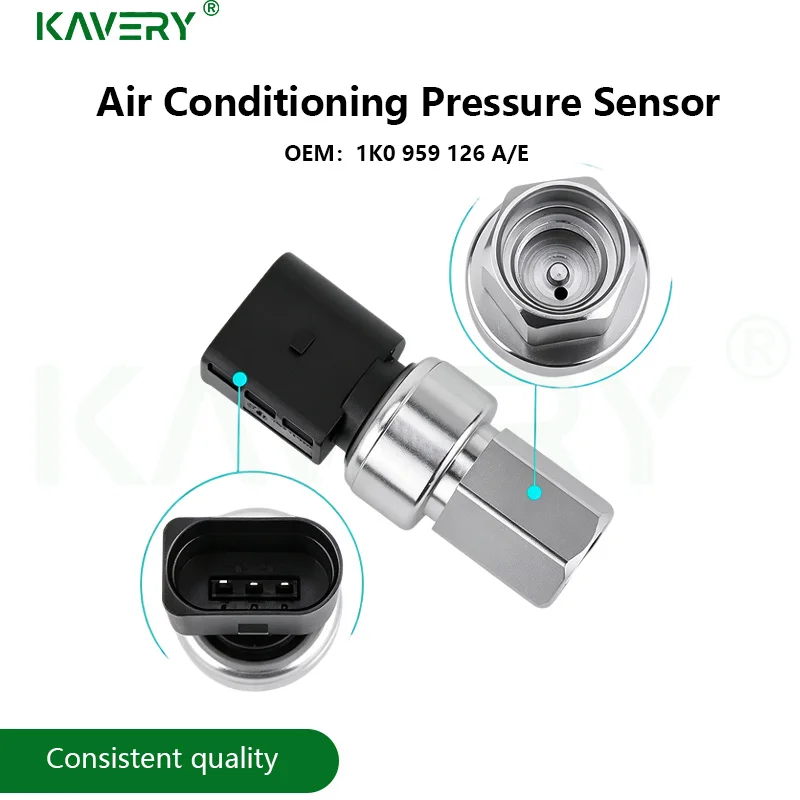 For 1pc Air Conditioning Pressure Switch Sensor A1 Q3 TT  Octavia Fabia Yeti Golf MK6 Jetta Tiguan 1J0959126 1K0959126E