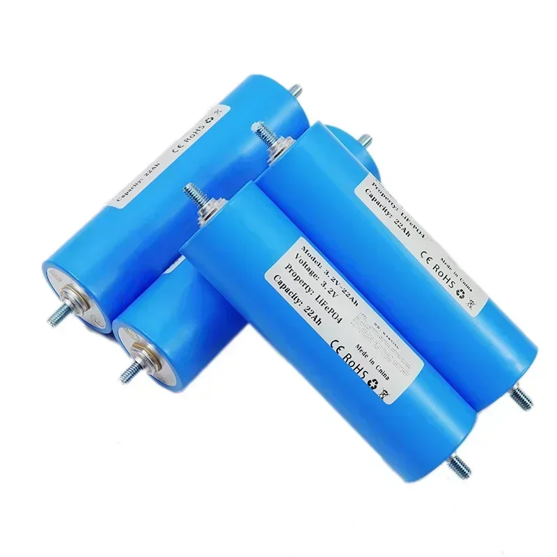 Batería de fosfato de hierro y litio de 3,2 V, 22Ah, descarga de nivel 3C, 22000mAh, almacenamiento de energía solar de gran capacidad, fuente de alimentación para exteriores RV