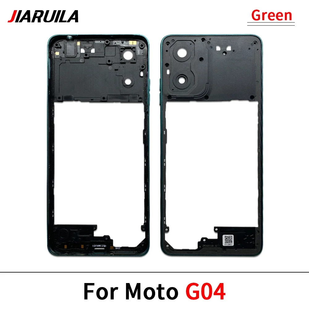 NEW For Moto G04 G23 G34 G53 G54 G62 G72 G73 Middle Frame Bezel Plate Front Housing With Volume Button Repair Parts