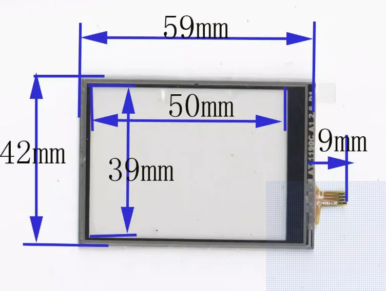 2.4-inch AT1190C 59mm * 42mm touch screen four wire soldering digital universal quality is good