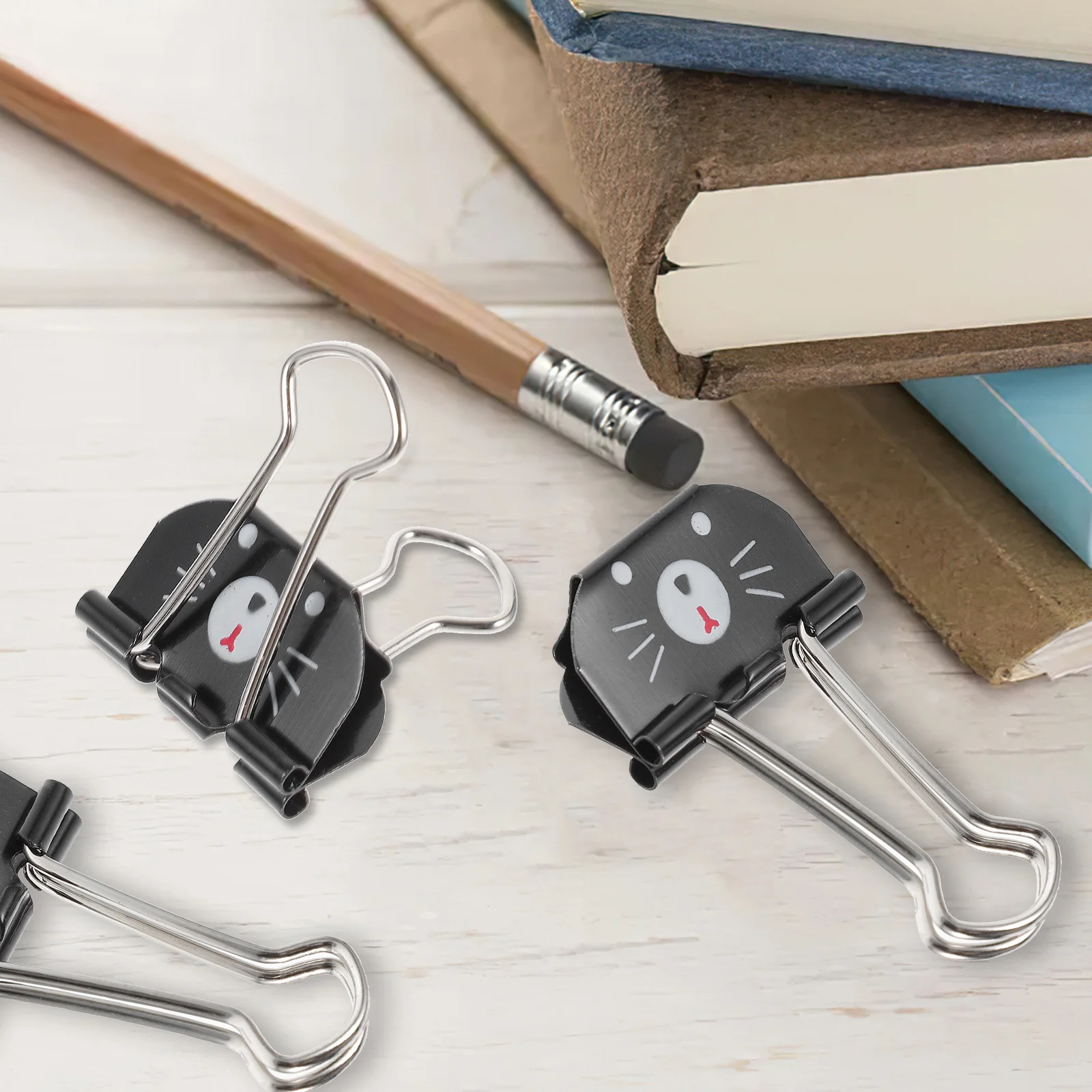 20pcs Metal Binder Small Document Clips For Office Home Use Assorted Paper Clamps Multi-Function File Clips Office Supplies