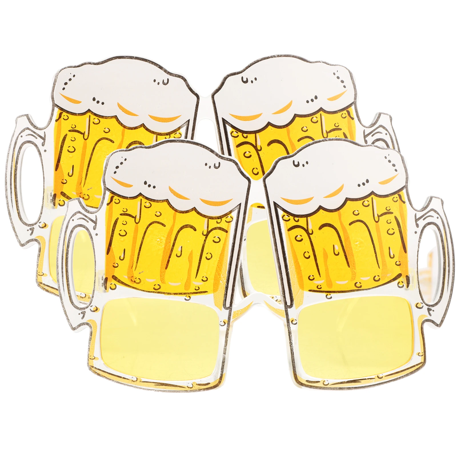 

2Pcs Party Glasses Overflow Beer Mug Eyeglasses Design Funny Costume Props Stage Mug Eyeglasses