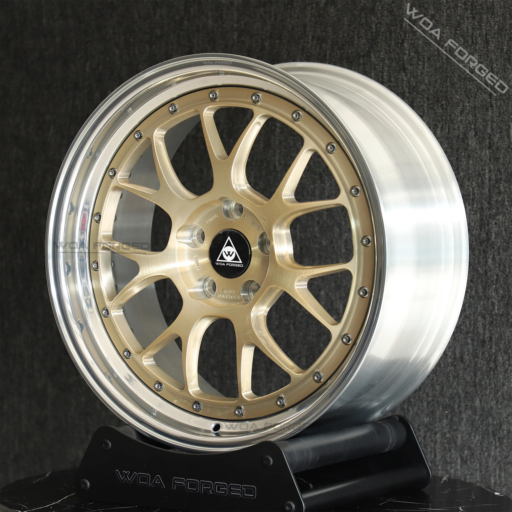 

LM-R Lightweight Forged 2-piece Deep Dish Concave Multi-spoke 18 19 20 Inch Brushed Polished High-quality 5x112 5x120 for M3 M4