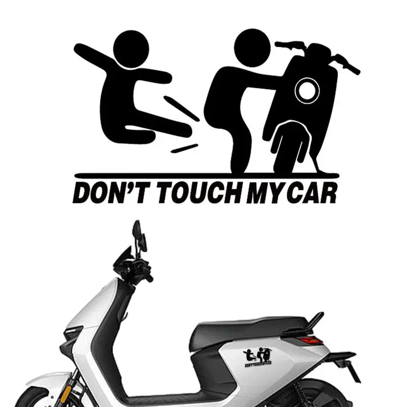 Don't Touch My Car Decal 10X Waterproof Stickers For Cars Strong Adhesive Car Window Clings Accessories Funny Auto Warning