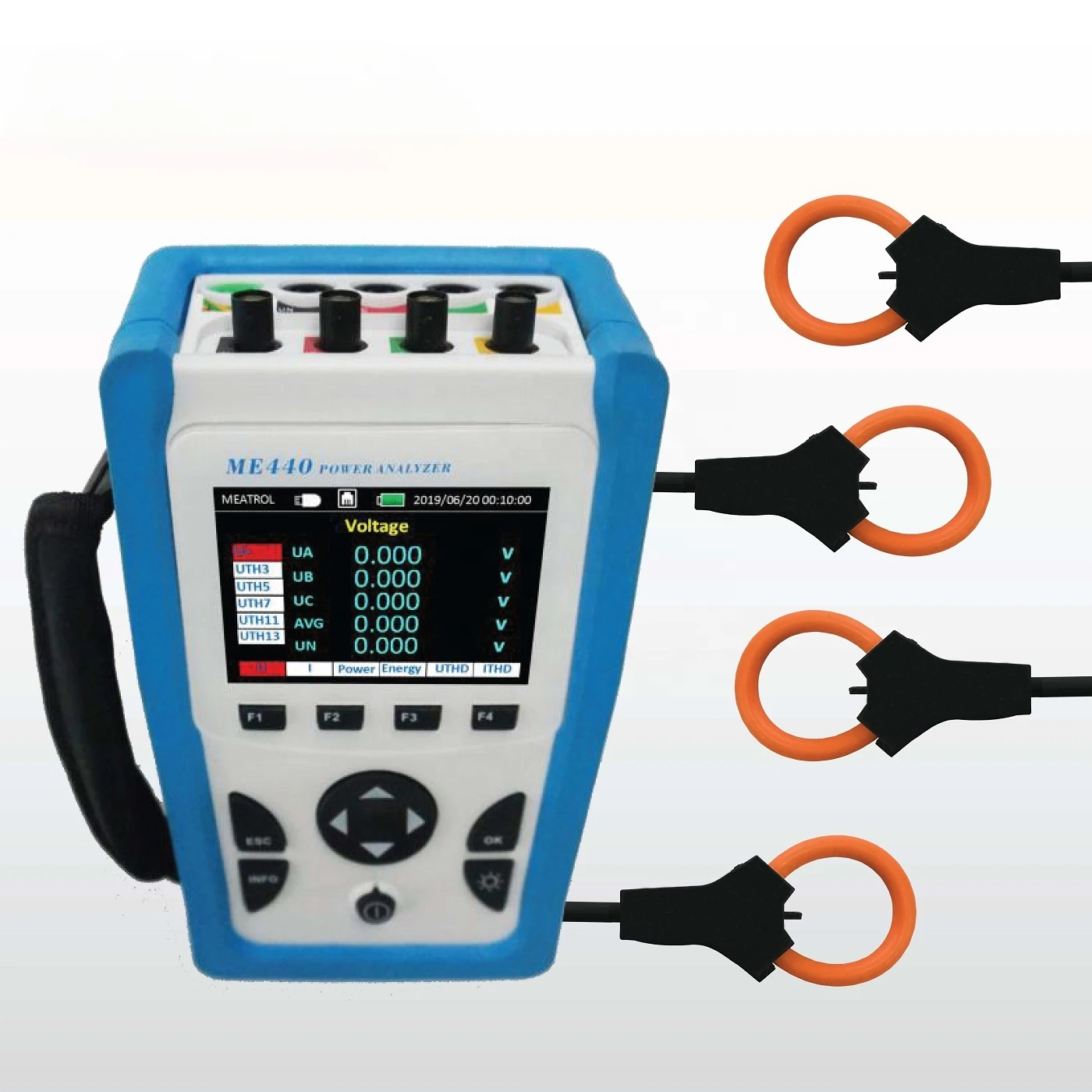 Best selling products HANDHELD data logger/electrical power meter /digital  meter/ROGOWSKI 3 phase  analyzer