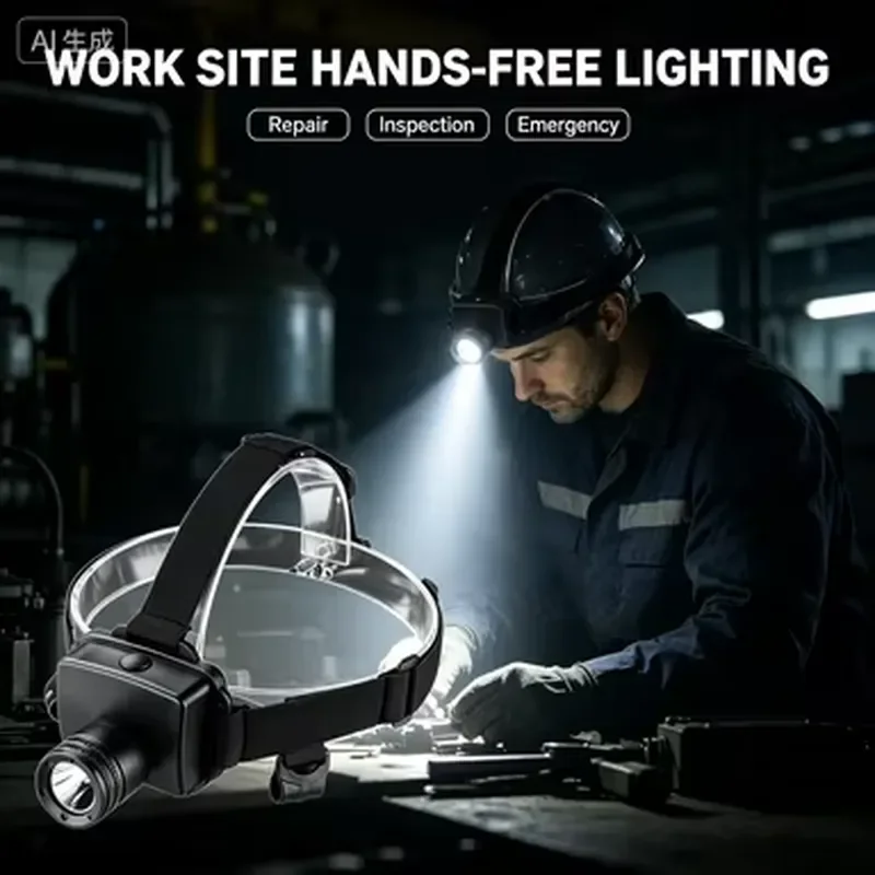 Rechargeable LED Headlamp IP66 Waterproof Explosion Proof Portable Mining Light High Brightness Outdoor Camping Work Lamp