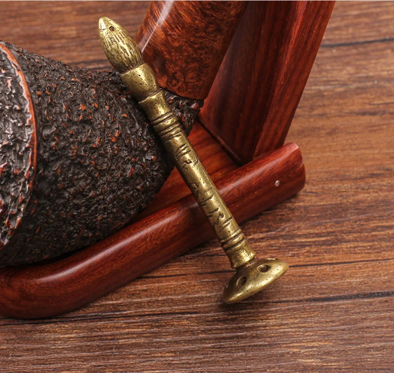 New Creative Pure Brass Tobacco Pipe Tamper Copper Cigar Pipe Cleaning Tools