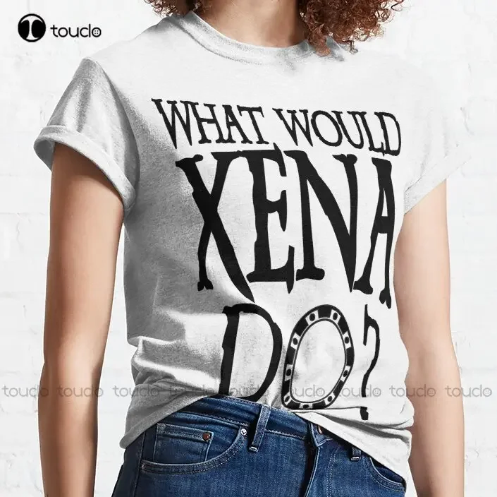 What Would Xena Do? Xena Warrior Princess Dark Chakram Gabrielle Version 2 Classic T-Shirt Xena Warrior Princess Xs-5Xl Unisex