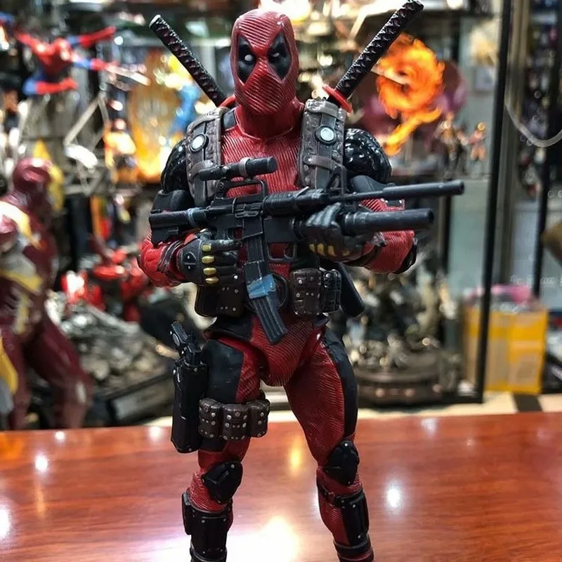 NECA X-Men Deadpool Action Figure In Stock Super Hero Deadpool الشكل في نهاية المطاف تحصيل نموذج اللعب دمية الأولاد هدية عيد ميلاد
