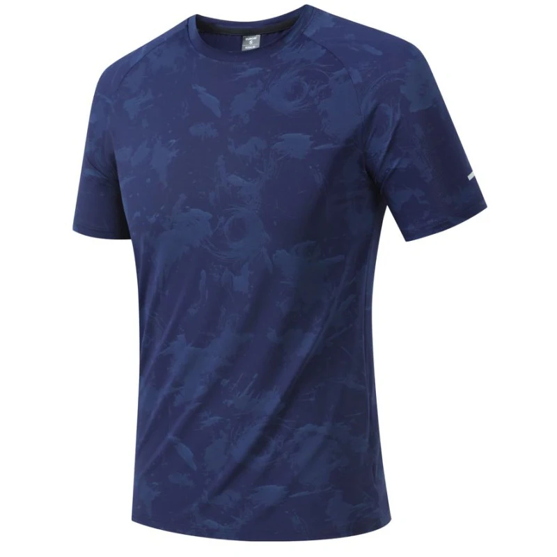 

3D Workout Tee Running Quick Drying Sports Breathable Bodybuilding Short Sleeves Outdoor Training O Neck Gym Jogging Shirts