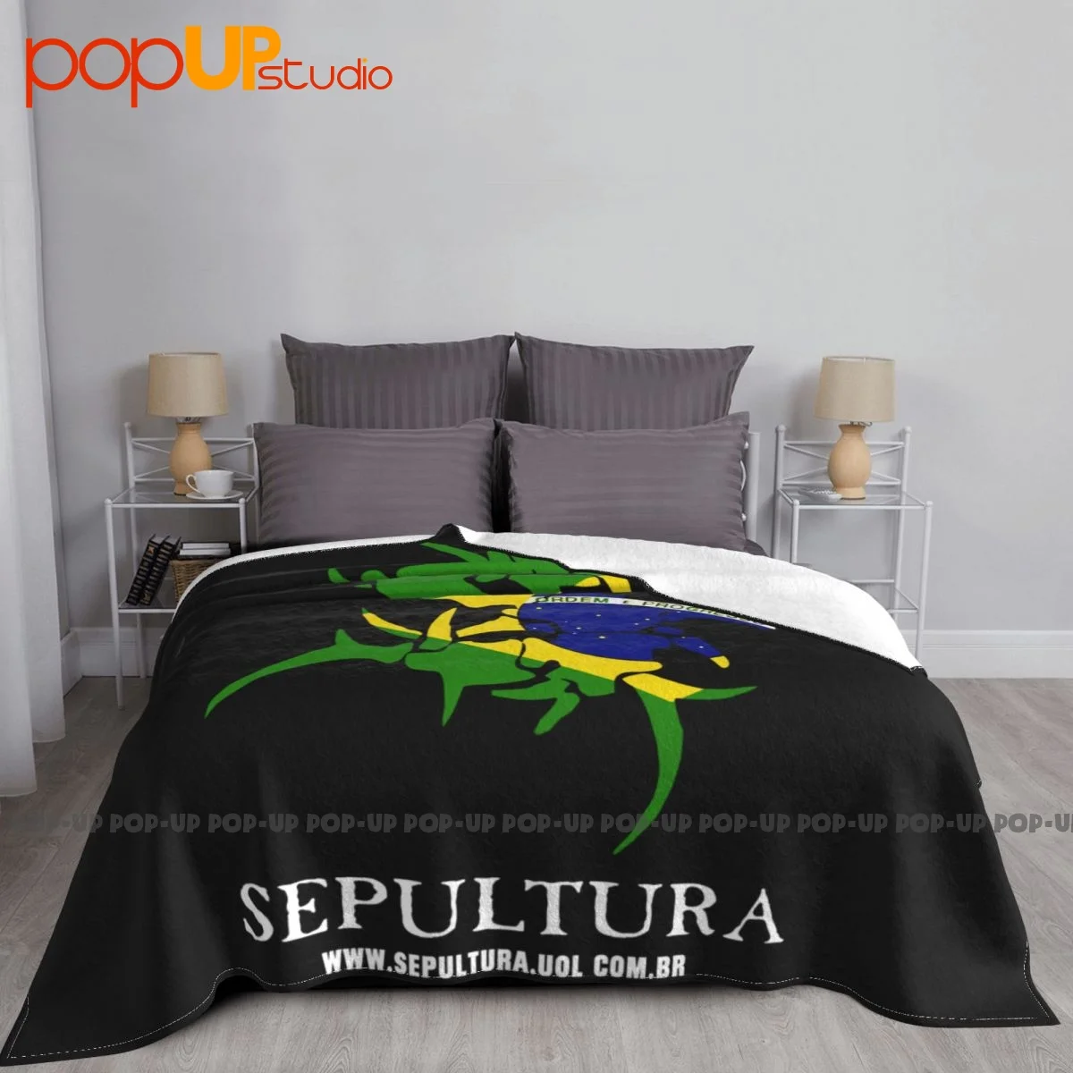 Sepultura Metal Rock Band Blanket High New Style High-Quality Skin Friendly Mechanical Wash