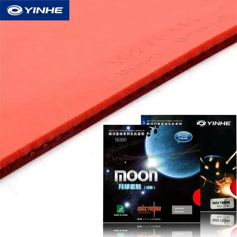 Original Yinhe Moon Max Tense Tuned Table Tennis Rubber Sheet Pips-in Ping Pong Rubber with Sponge For Ping Pong Racket New 100%