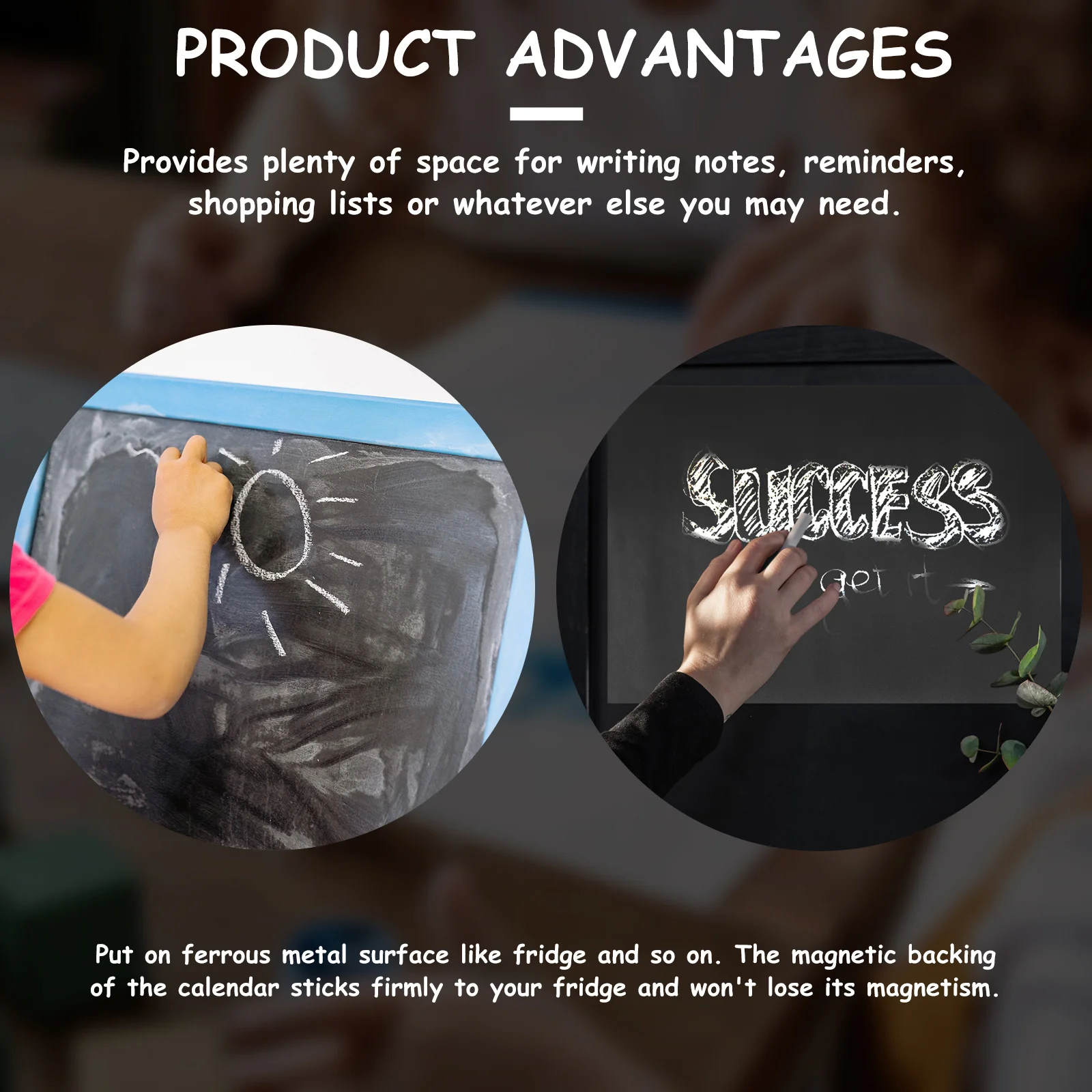 

1 pc Magnetic Blackboard A3 Size Erasable Message Board For Refrigerator Memo Pad Organizer Tool Magnetic Sticker