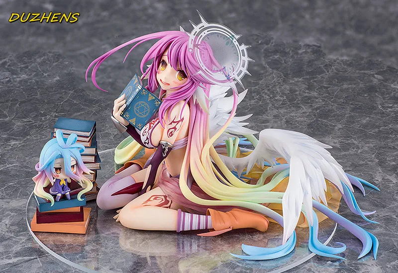 100% Original: NO GAME NO LIFE Jibril sitting position 1/7 PVC Action Figure Anime Figure Model Toys Figure Collection Doll Gift