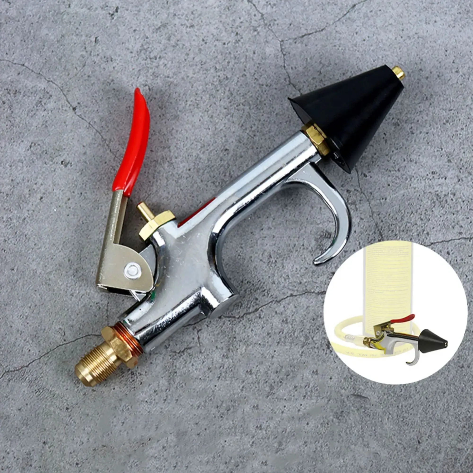 Air Conditioning Cleaning Gun Aluminum Alloy Car Air Blower Nozzle For Ac System Maintenance Engine Parts Tool