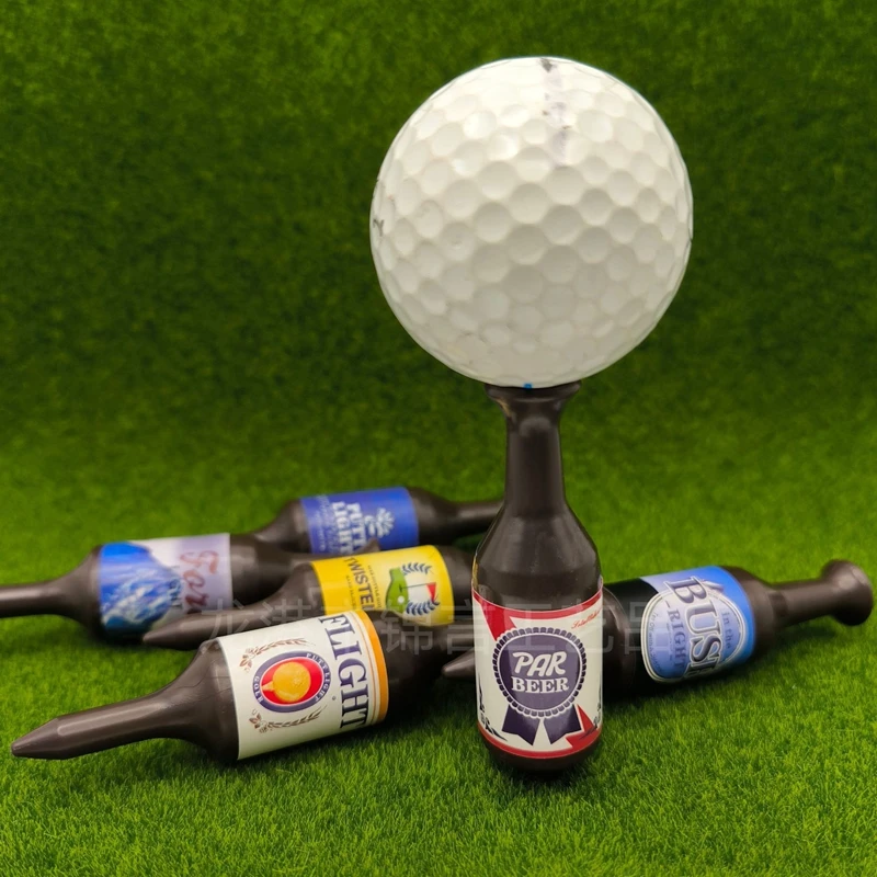 Creative Mini Beer Bottle Golf Teds, Plastic Tee, 6-10Pcs