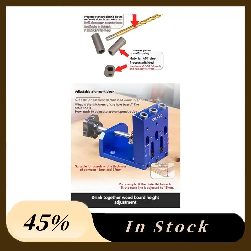 A70U Neue Einstellbare Tasche Loch Jig Diagonal Loch Holzbearbeitung Möbel Anschluss Holzbearbeitung Werkzeug Diagonal Loch Locator