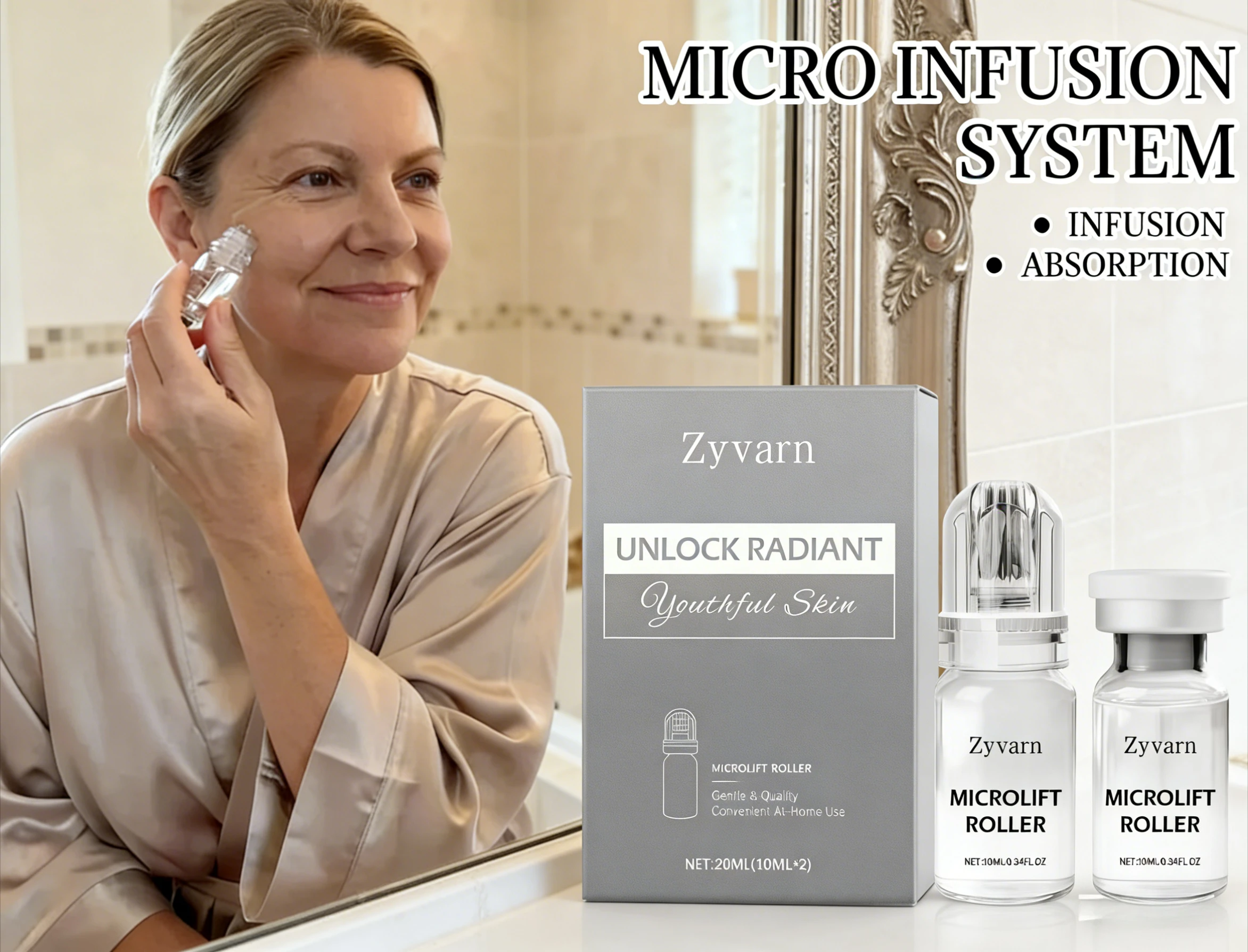 Micro Infusion Serum Kit 2026 Radiant Flawless Skin At Home Facial Beauty Tool Face Care 0.25MM Needle