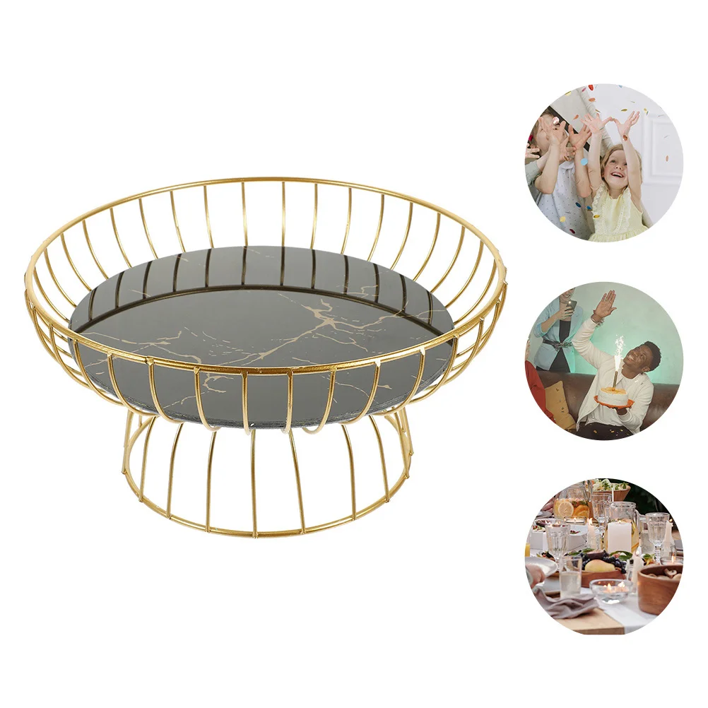 

Metal Wire Iron Fruit Basket Compact Size Nordic Style Multi Functional Snack Vegetable Storage Desktop Fruit Holder Kitchen
